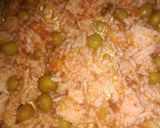 A picture of step 3 of Matar rice.