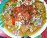 समोसा चाट (samosa chaat recipe in Hindi) रेसिपी चरण 9 फोटो