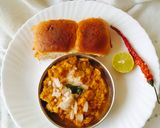 A picture of step 6 of Paneer Khada pav Bhaji masala khadi paneer pav Bhaji masala.