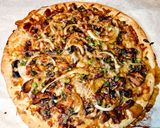 A picture of step 6 of Teriyaki That! Pizza.
