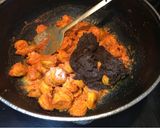 A picture of step 5 of Prawn ghee roast.