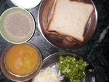 Egg omelette sandwich