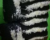 Foto langkah ke 7 dari resep Brownis ketan hitam tabur keju.