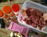 A picture of step 1 of Dry fry beef.