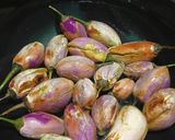 A picture of step 1 of Rajasthani Stuffed Eggplant.