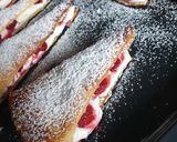 Une image de l'étape 4 de Feuilletés triangles gourmands chantilly framboises 😋#janvier.
