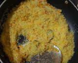 A picture of step 4 of Udupi style Rava idli.