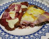 Foto del paso 4 de la receta: Tarta de verduras, jamón y queso sin masa: 1 zapallito + 1 cebolla