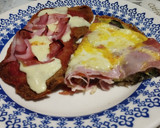 Foto del paso 4 de la receta: Tarta de verduras, jamón y queso sin masa: 1 zapallito + 1 cebolla