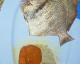 A picture of step 2 of Meen pollichathu/ Fish fried in banana leaf wrap.