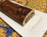 Une image de l'étape 8 de Gâteau roulé chocolat banane.