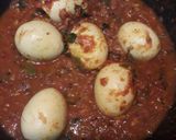 A picture of step 9 of Mutta curry.