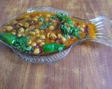 A picture of step 12 of Mazedar chole masala.
