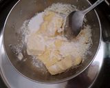 Foto langkah ke 4 dari resep Bolu Lapis Pandan Keju Kukus (double cheese).