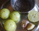 A picture of step 1 of Amla sharbat.