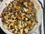 Pollo con champiñones cremoso (súper sano)