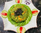 Hình bước làm 6 của món Cơm chiên rau củ “ngọc bích “ (ngày 8)