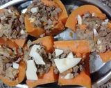 Foto del paso 5 de la receta: Zapallo relleno con sobras de asado