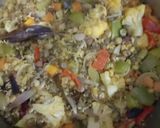 A picture of step 5 of Protein rich Mix Sprouts Vegetable. Khichdi.