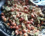 A picture of step 3 of Peanut Chilli Thecha (chutney).
