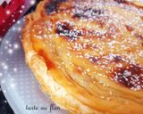 Une image de l'étape 4 de Tarte au flan rhum raisins.