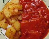Lecsós szelet burgonyával recept fázis 4 fotója