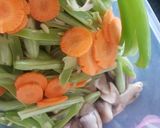 Hình bước làm 1 của món Đậu cove xào chay