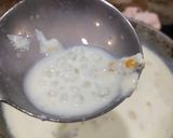 A picture of step 3 of Sago Pearls kheer.