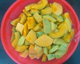 Hình bước làm 1 của món Canh bí đỏ thịt băm