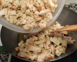 Foto del paso 8 de la receta Migas de pan con panceta, pimientos y chorizo