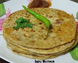 बेसन प्याज़ के परांठे (besan pyaz ke parathe recipe in Hindi) रेसिपी चरण 4 फोटो