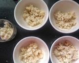 A picture of step 2 of Rainbow modak / laddu.