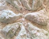 A picture of step 5 of Daifuku Mochi with Red Bean Filling.