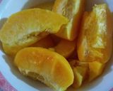 A picture of step 1 of Peach and pineapple juice 😋.