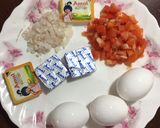 A picture of step 1 of Cheese Tomato Egg Toast.