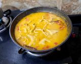 A picture of step 7 of Bihari Dal Pithi.