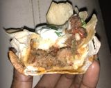 A picture of step 9 of Cheesy Taco cups 🌮.