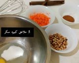 صورة لخطوة 1 من وصفة كيكة الجزر والقرفه