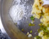 A picture of step 1 of Cheese & paneer stuffed aloo cutlets.