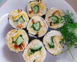 Hình bước làm 4 của món Sushi bánh mì