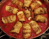 A picture of step 12 of Eggplant Involtini.
