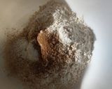 A picture of step 1 of Eggless pancakes.