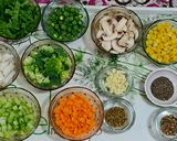 A picture of step 1 of ક્રીમી વેજ સૂપ (Creamy veg soup recipe in Gujarati).