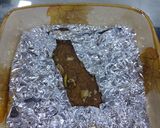 A picture of step 3 of Walnuts coconut burfi.