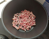 Foto del paso 6 de la receta: Arroz integral con 5 delicias sin gluten🍲🫛🥚🥓🥕🍤😋👌🏼👏🏼