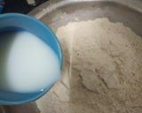 A picture of step 1 of Puffy Milk poori.
