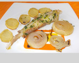 Foto del paso 17 de la receta: Rape con guarnición de patata y cebolla al horno