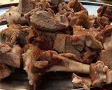 A picture of step 4 of Traditional way of roasting beef and making its stew.