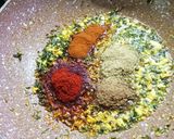 A picture of step 4 of Vangyache (baingan) bharta.