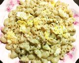 A picture of step 9 of Eggy Pasta.